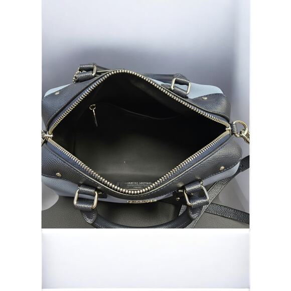 Coach Colorblock Pebbled Leather Satchel with Matching Wristlet - Picture 5 of 9